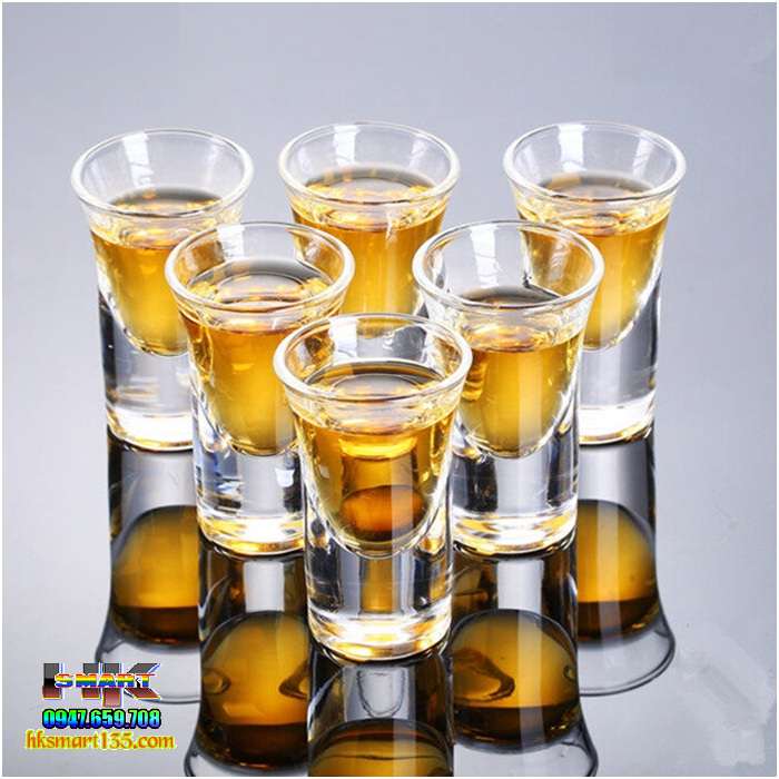 Bộ 6 ly thủy tinh uống rượu Vodka