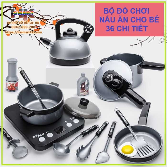 Bộ đồ chơi nấu ăn 36 chi tiết cho trẻ em