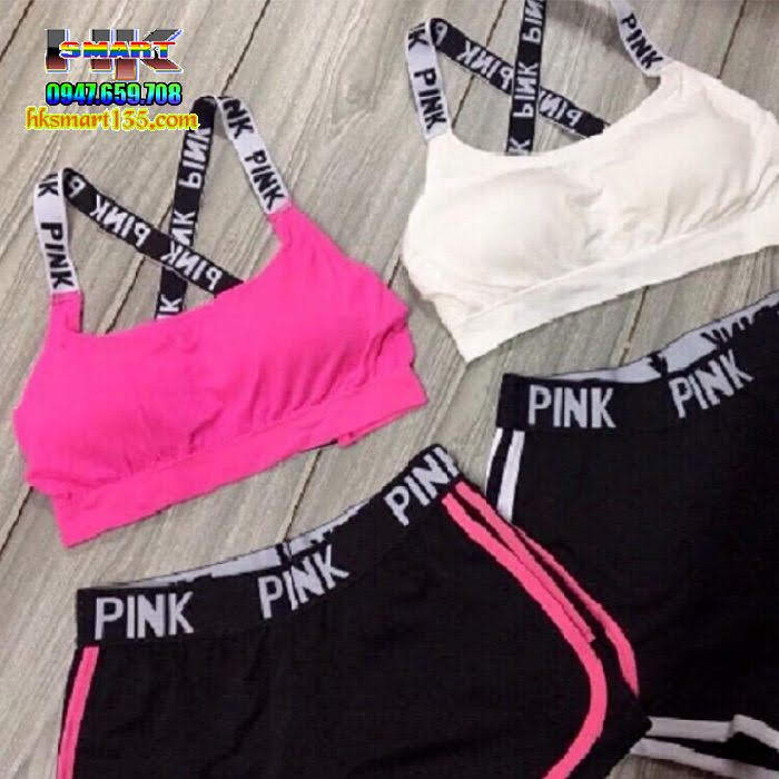 Bộ tập gym pink siêu hot