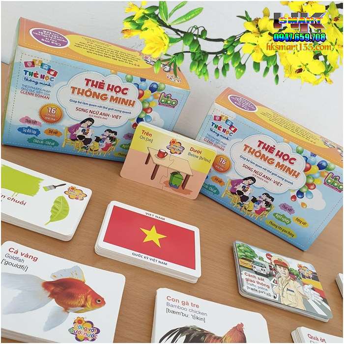 Bộ thẻ học thông minh 16 chủ đề (416 thẻ)