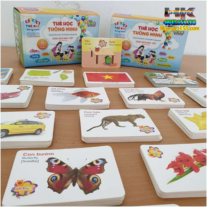 Bộ thẻ học thông minh 16 chủ đề (416 thẻ)