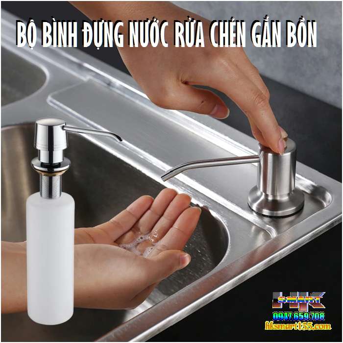 Bộ vòi bơm xịt nước rửa chén gắn bồn