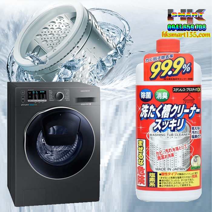 Chai tẩy vệ sinh lồng giặt Nhật Bản
