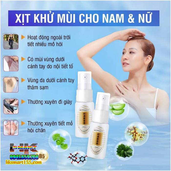 Xịt Khử Mùi Hôi Nách Thúi Chân Nội Địa Trung