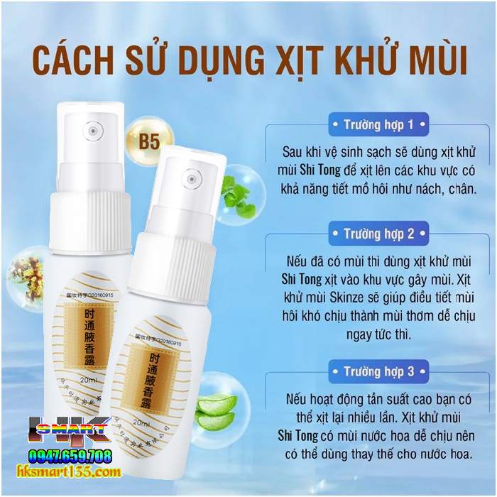 Xịt Khử Mùi Hôi Nách Thúi Chân Nội Địa Trung