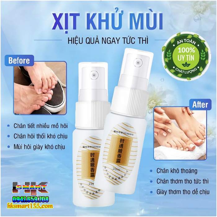 Xịt Khử Mùi Hôi Nách Thúi Chân Nội Địa Trung