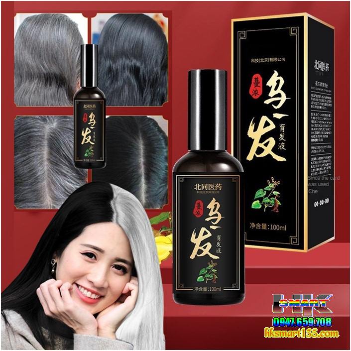 Chai xịt đen tóc BaiKon chiết xuất tinh chất Hà Thủ Ô 100ml