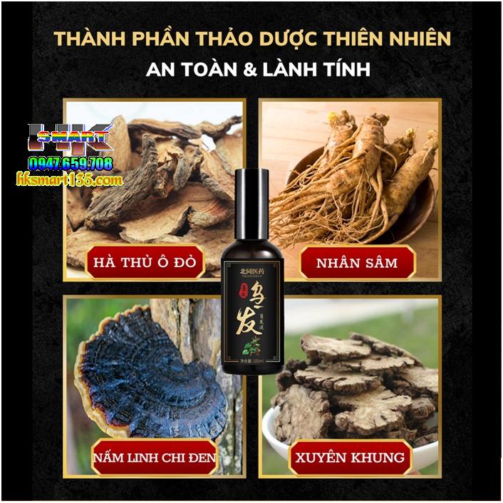 Chai xịt đen tóc BaiKon chiết xuất tinh chất Hà Thủ Ô 100ml