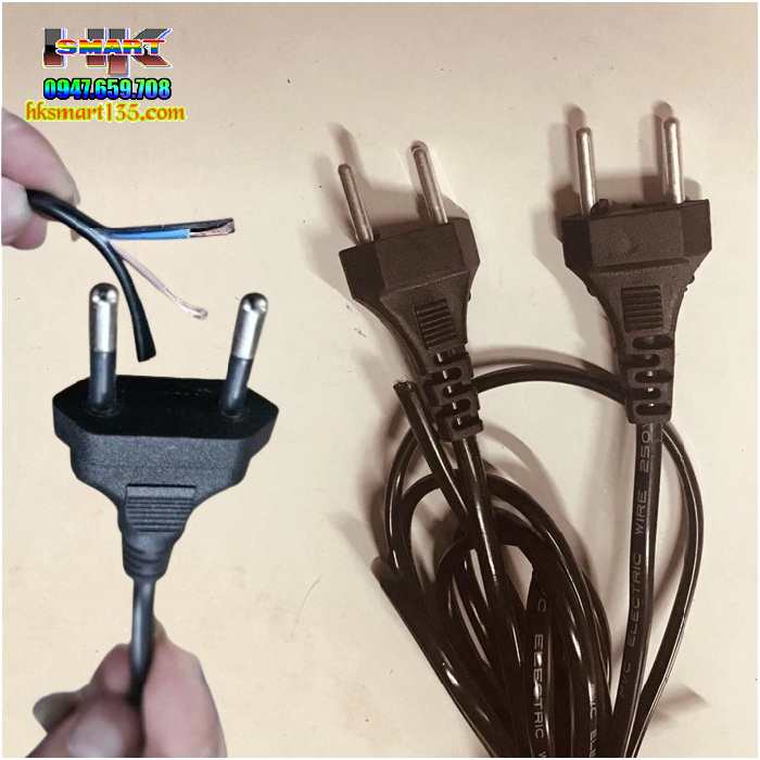 Phích Cắm Đúc Liền Dây cắt tháo từ máy dài 0,8-1,2m