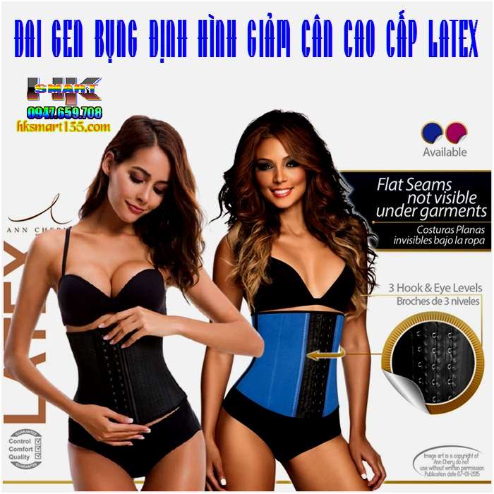 Đai Gen Bụng Định Hình Giảm cân cao cấp Latex