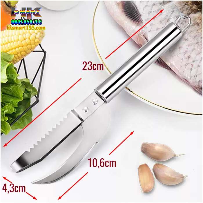 Dụng cụ đánh vảy mổ cá đa năng 2 trong 1