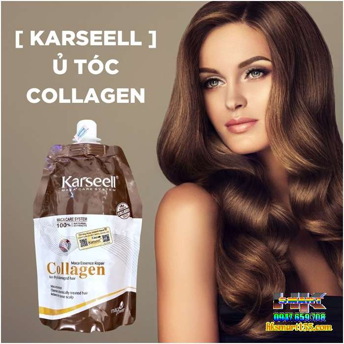 Dầu hấp tóc Collagen Karseell Maca siêu mềm mượt