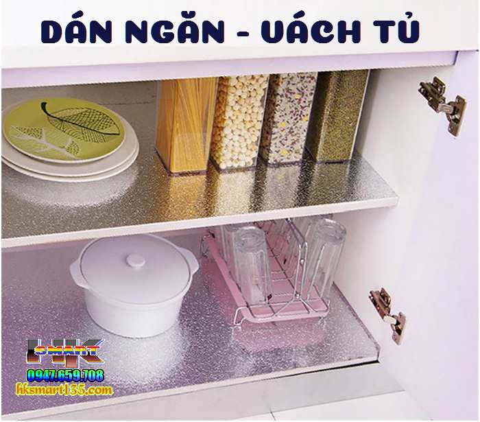 Cuộn Giấy Decal Dán Bếp Tráng Nhôm Cách Nhiệt