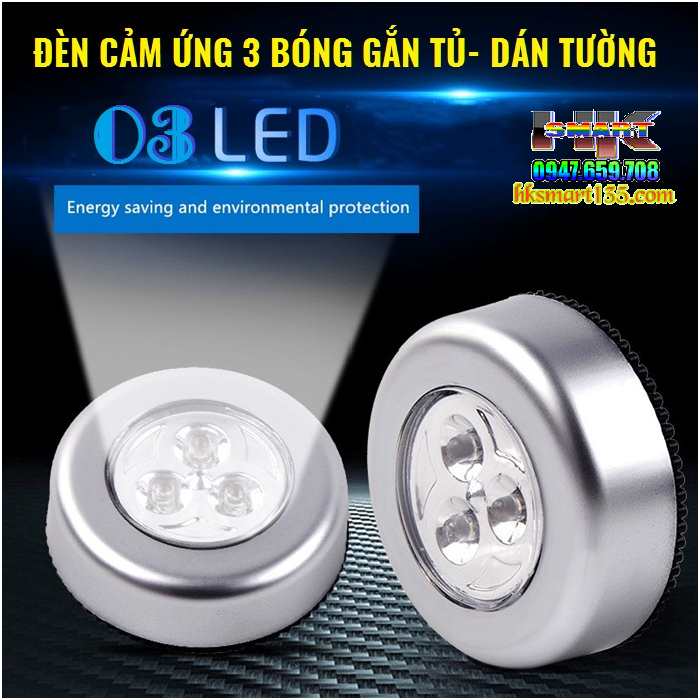 Đèn LED Dán Tường 3 Bóng Siêu Sáng