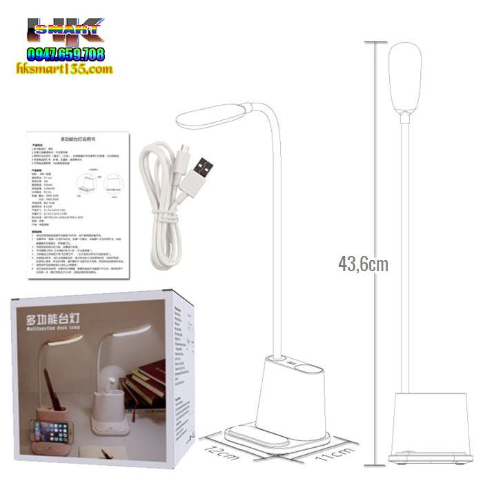Đèn bàn LED đa năng 5 in 1