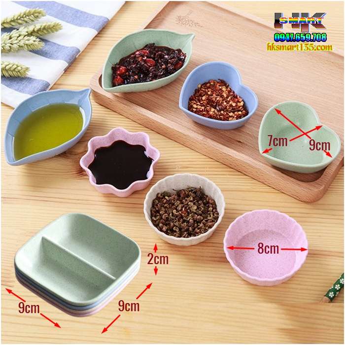 Đĩa đựng gia vị bằng lúa mạch