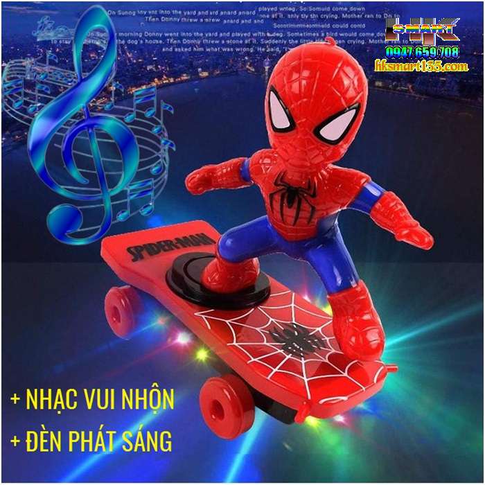 Đồ chơi người nhện trượt ván