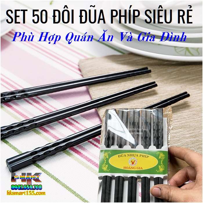 Vỉ 10 đôi đũa phíp siêu rẻ