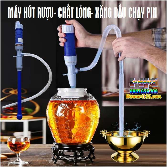 Bơm hút rượu- chất lỏng dùng pin