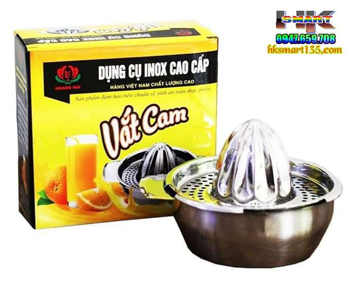 Dụng cụ vắt cam bằng inox tiện dụng