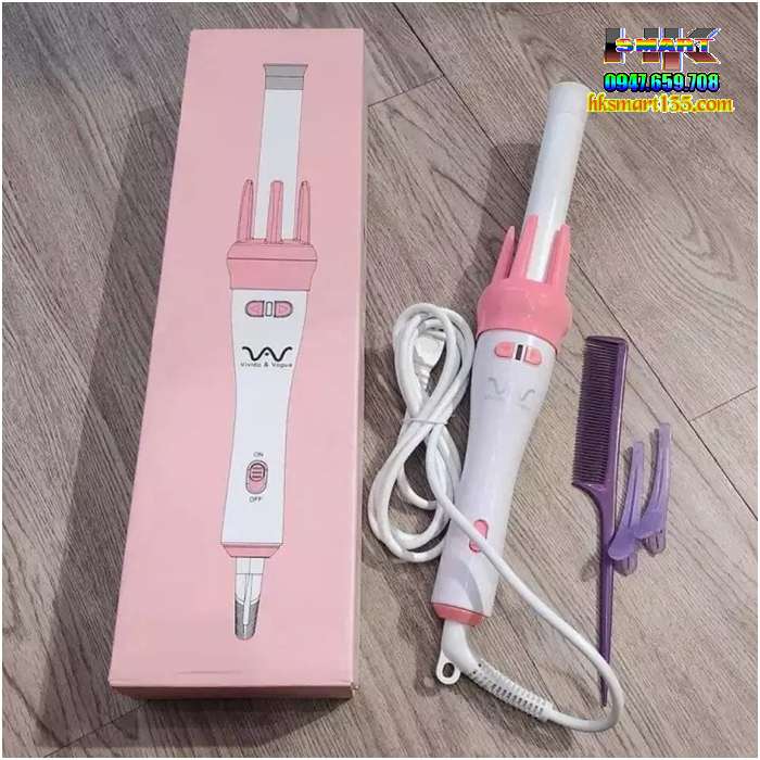 Gậy uốn xoăn xoay tự động 360 VIVID & VOGUE