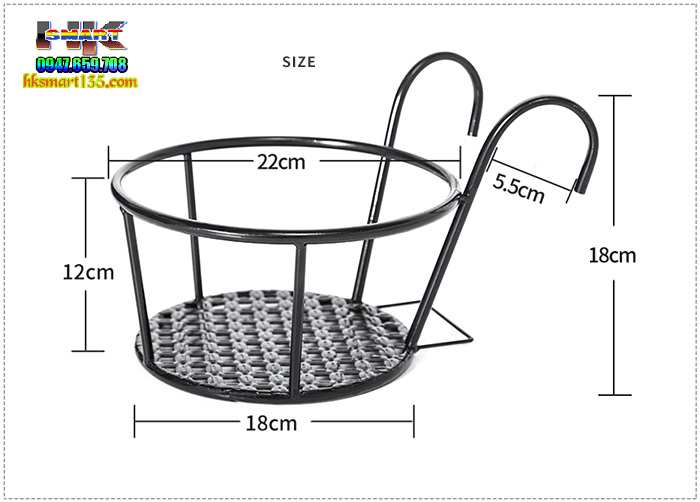 Giá sắt để chậu Hoa- Cây cảnh treo ban công