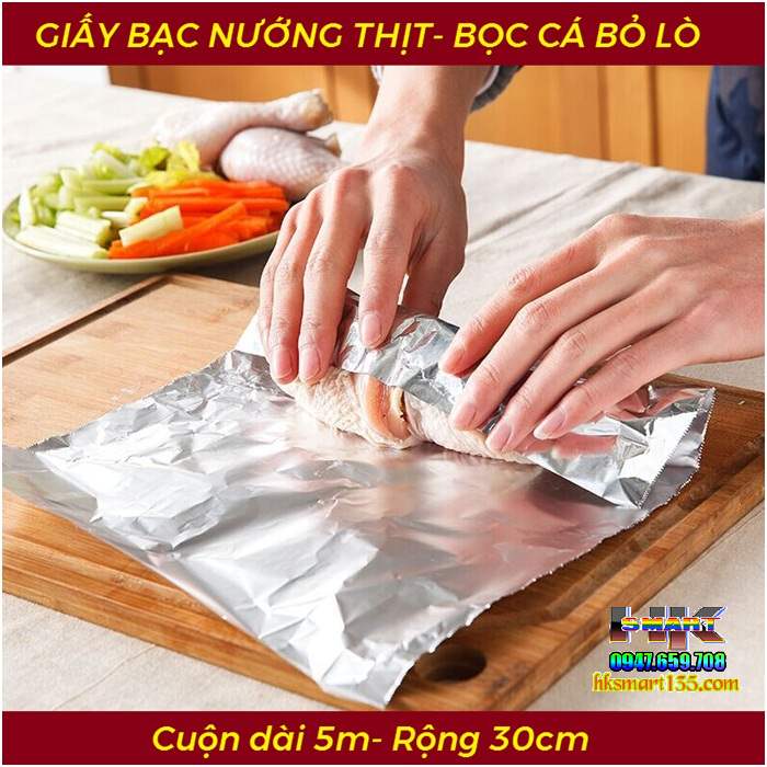 Giấy bạc bọc nướng thực phẩm Aluminium