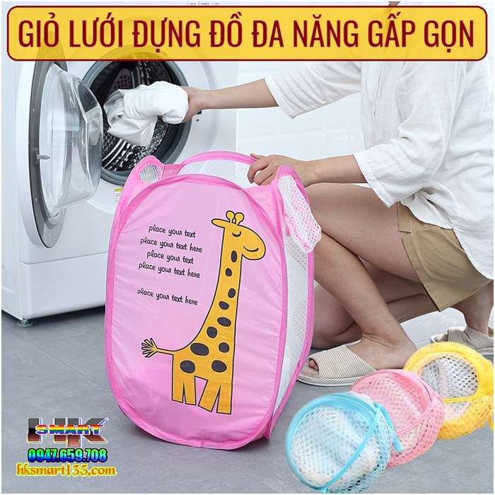 Giỏ lưới đựng đồ gấp gọn đa năng