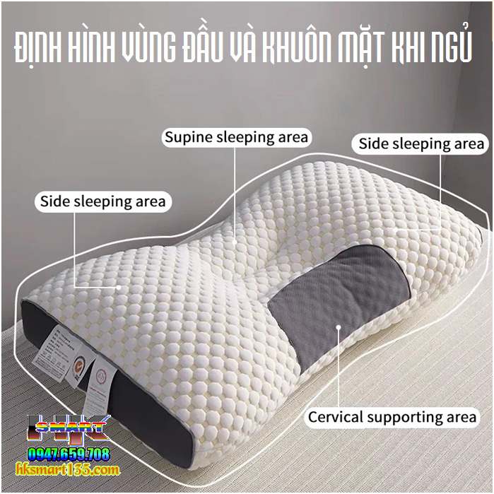 GỐI SPA MÁT XA ĐỊNH HÌNH VAI GÁY CỔ