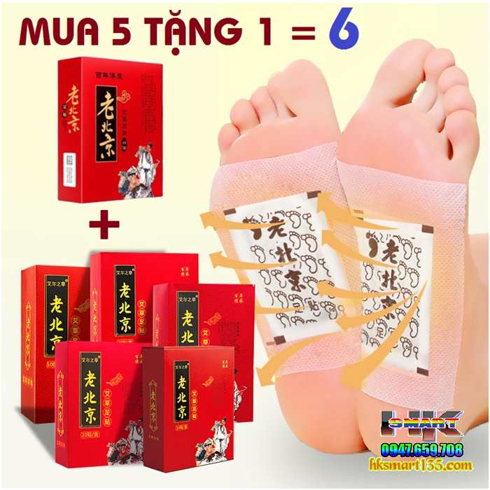 Miếng dán chân ngải cứu thải độc nội địa Trung