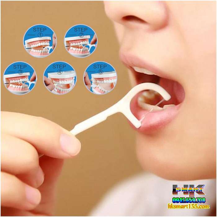 Hộp 50 tăm chỉ nha khoa