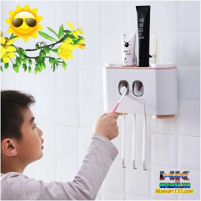 Hộp Đựng Bàn Chải Và Nhả Kem đánh răng tự động Ecoco