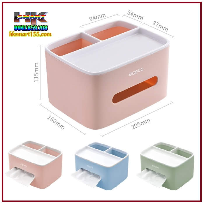 Hộp đựng giấy ăn đa năng Ecoco