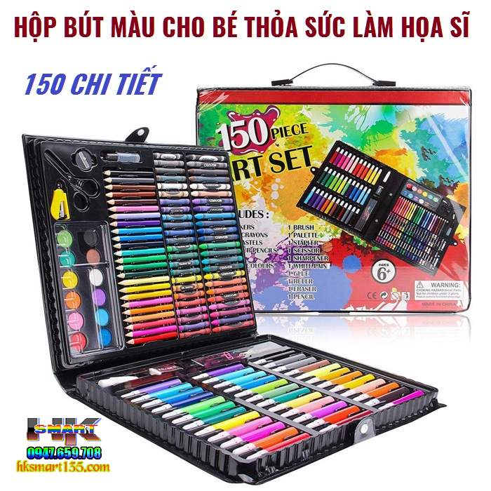 Hộp bút màu 150 chi tiết cho bé