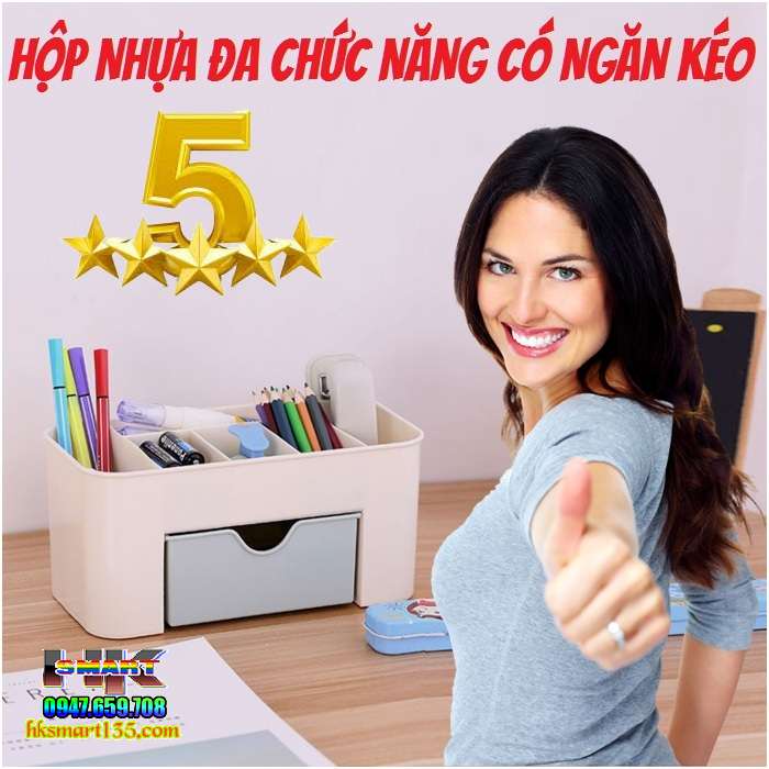 Khay Đựng Mỹ Phẩm Nhiều Ngăn