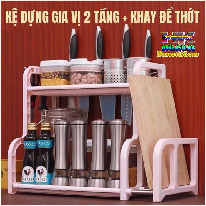 Kệ đựng đồ 2 tầng hình chữ H