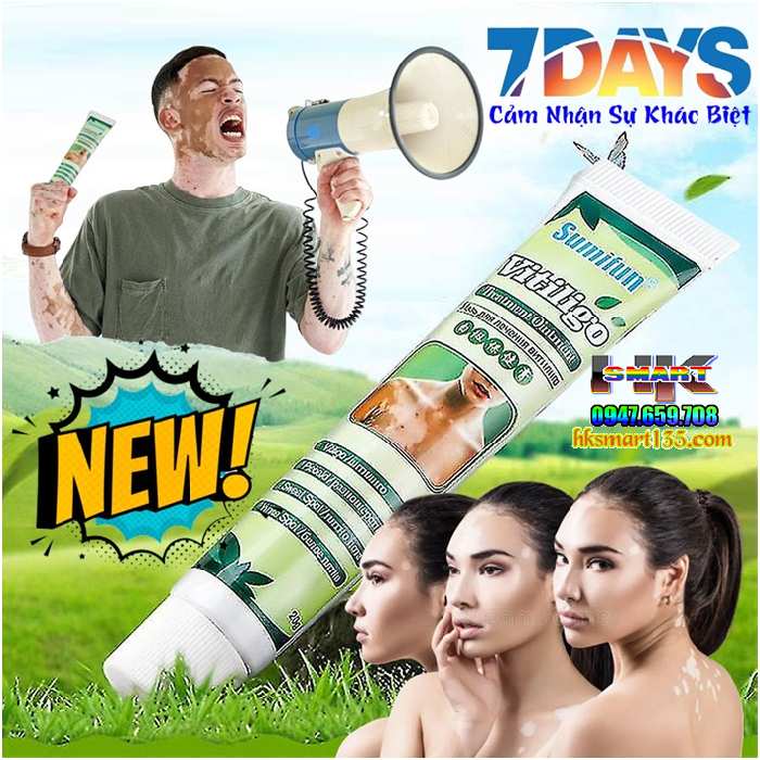 Kem bôi bạch biến lang ben Vitiligo - 20gr làm mờ bạch biến đốm trắng