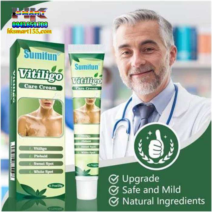 Kem bôi bạch biến lang ben Vitiligo - 20gr làm mờ bạch biến đốm trắng