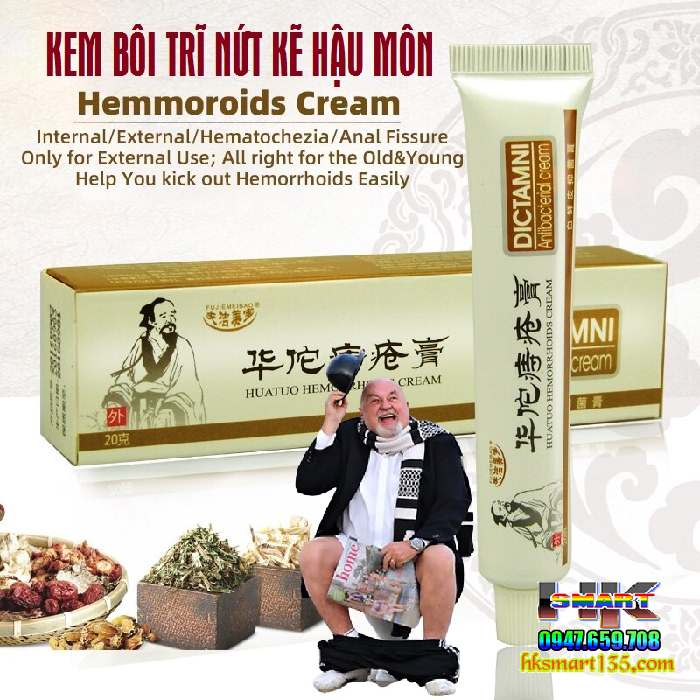 Kem bôi trĩ nứt kẽ Hậu Môn Dictamni Antibacterial Cream