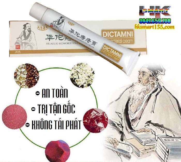 Kem bôi trĩ nứt kẽ Hậu Môn Dictamni Antibacterial Cream