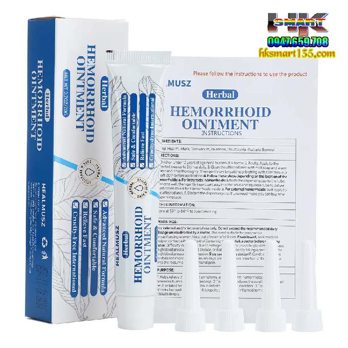 Kem Bôi Trĩ Healmusz Hemorrhoid Ointment 