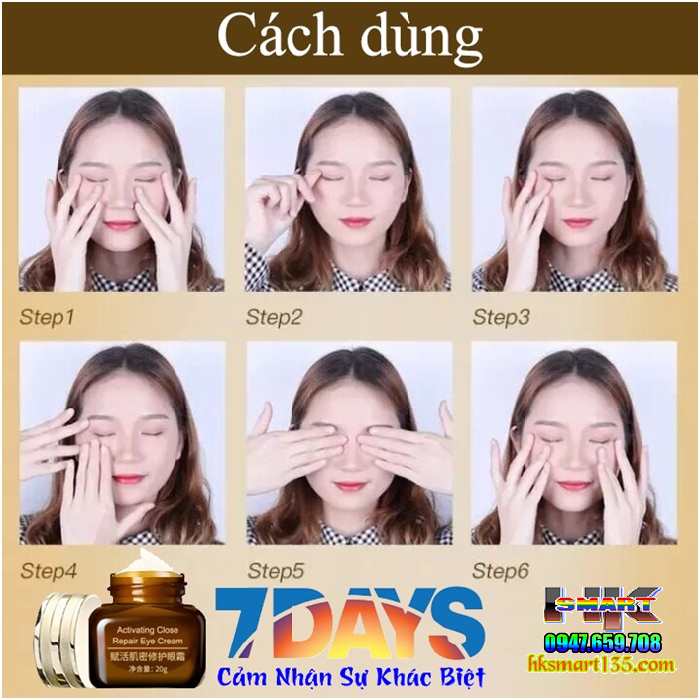 Kem Giảm Thâm Mắt Xoá Mờ Nếp Nhăn DLYERN Activating Close Repair Eye 20g