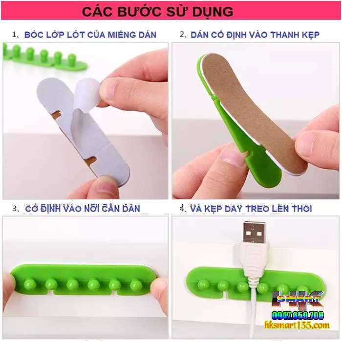 Vỉ kẹp dây đa năng Multipurpose Cable Clips