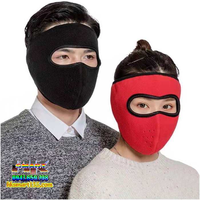Khẩu trang ninja kín mặt lót nỉ ấm