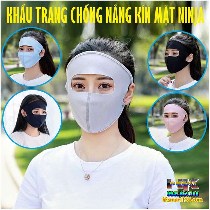 Khẩu trang ninja che kín mặt chống nắng