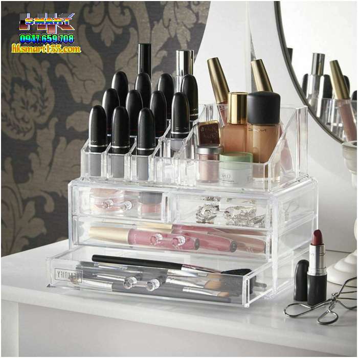 Khay đựng mỹ phẩm Mica 4 tầng