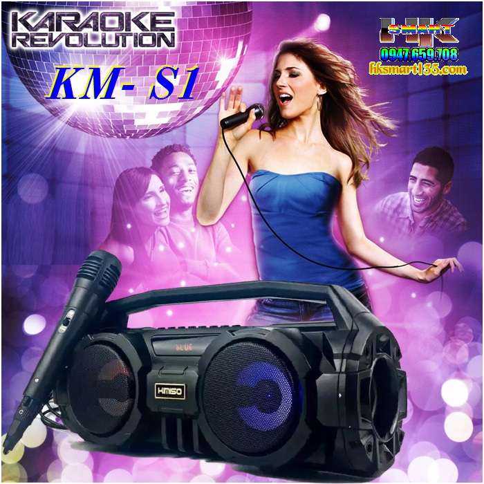 Loa bluetooth karaoke Kimiso S1