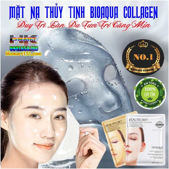 Mặt Nạ Thuỷ Tinh Trong Suốt Thạch Collagen Bioaqua Mask