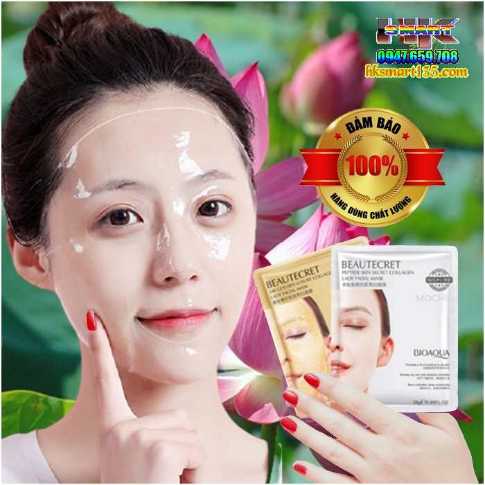 Mặt Nạ Thuỷ Tinh Trong Suốt Thạch Collagen Bioaqua Mask