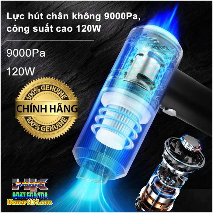 Máy hút bụi tích điện cầm tay mini 2 chiều YT-M2037